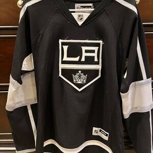 Reebok Black and White LA Kings Hockey Jersey